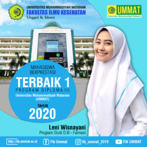 Read more about the article Leni Wismayani, Mahasiswa Fakultas Ilmu Kesehatan Program Studi D3 Farmasi Meraih Gelar Juara 1 Pilmapres