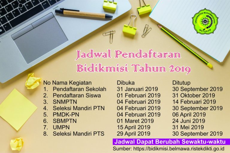 You are currently viewing INFORMASI PENDAFTARAN BIDIKMISI REGULAR 2019