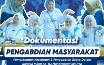 FIK & FK UMMAT Gelar Pengobatan Gratis untuk Lansia, Semarakkan Milad Ke-113 Muhammadiyah NTB